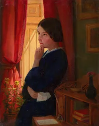 Överväger ett svar, c.1860
